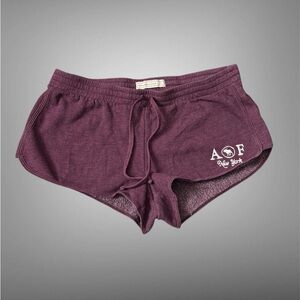 Abercrombie & Fitch Women's Athletic Shorts in Deep Purple